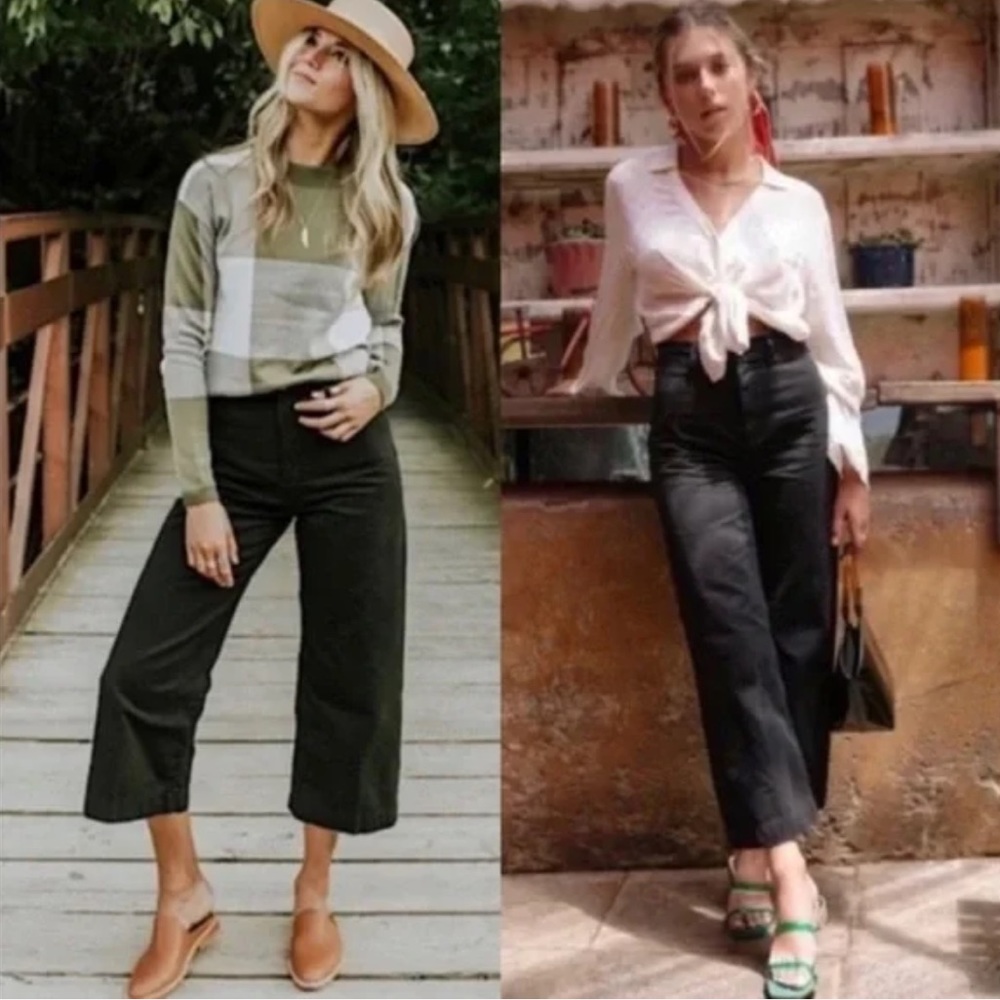 Free People Patti Pants wide leg black